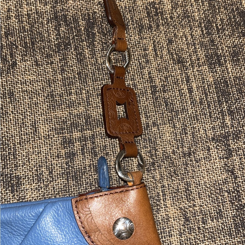 Brighton  Bags Leather
Shoulder Blue and Brown - Picture 4 of 10